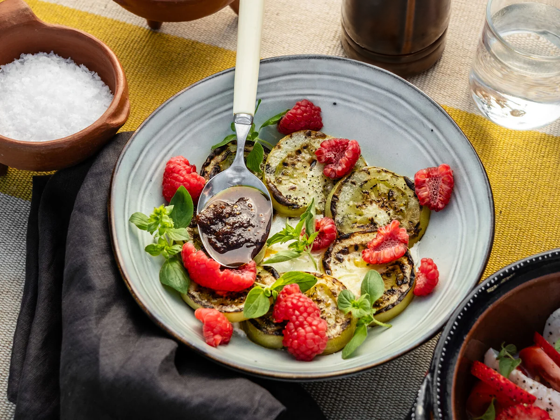 Grilled Tomatillo & Goat Cheese